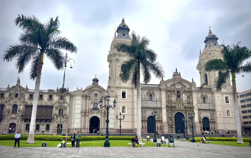 all inclusive trip to Machu Picchu - Lima main cathedral